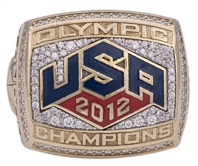 2012 USA Mens Basketball Olympic Championship 14K Womens Ring Presented To Wynn Family 